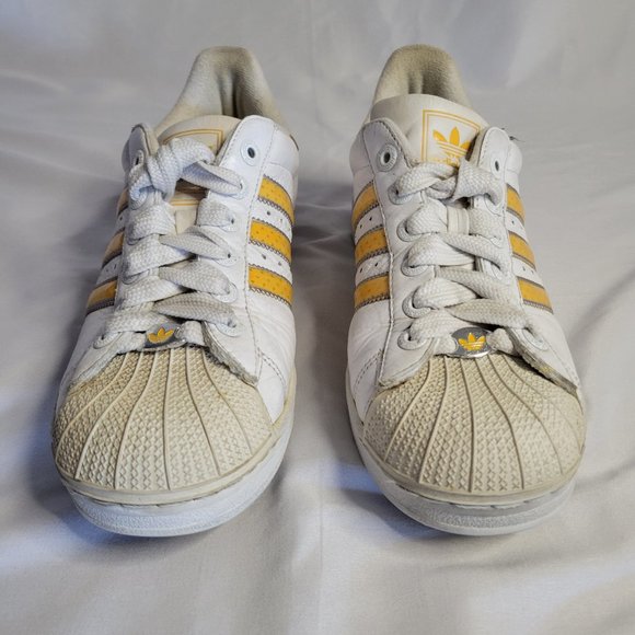 Adidas Shell Toe Yellow Stripe Shoes (Size US 8) main image 6
